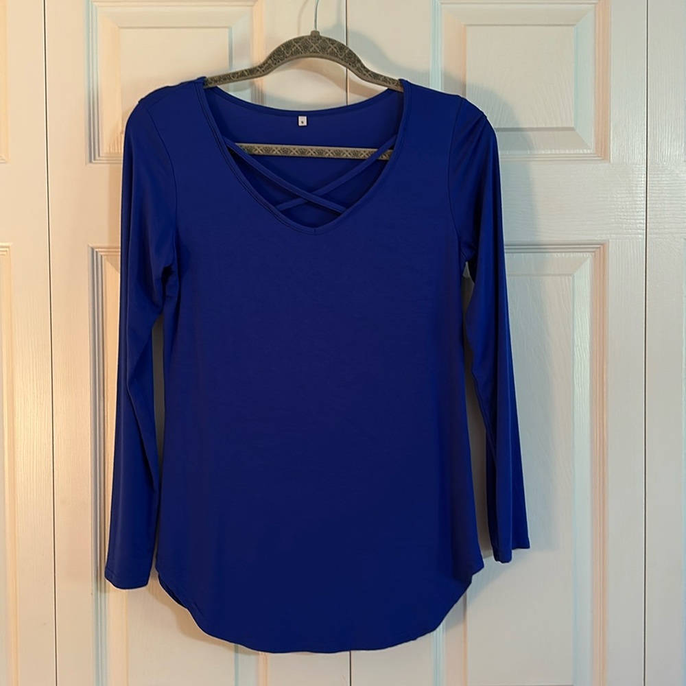 Cobalt Blue Casual Top
